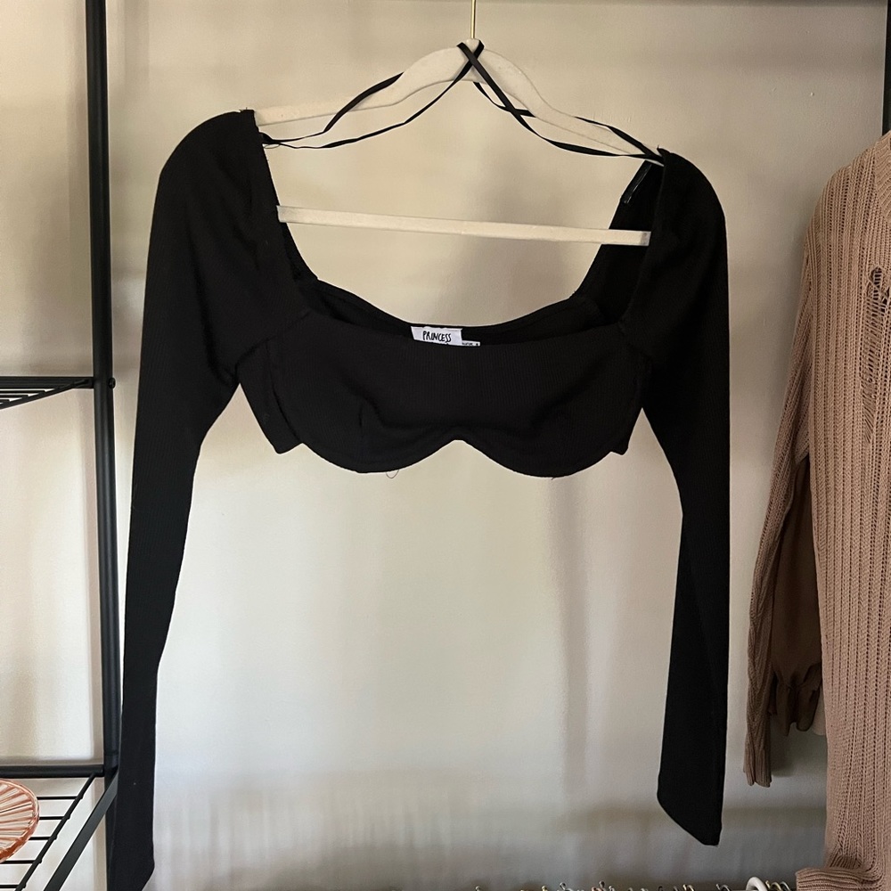Never Worn Black Princess Polly Bra Top - 2